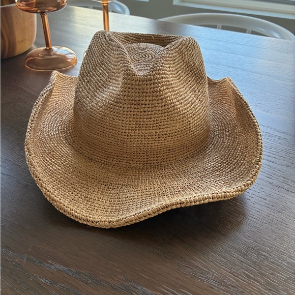 Women’s Tan Straw Cowboy Hat - Picture 1 of 2
